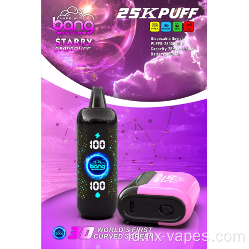 Bang Starry 25000 Vape -Disposable Vapes Grosir